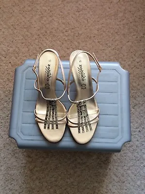 £25 • Buy  Zodiaco  Ladies Shoes Size 7 In Gold New In Box  Beautiful Shoes L@@k Lovely 