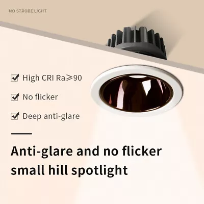 £8.99 • Buy  Anti-glare LED Downlights 5W 7W 10W 12W COB Recessed Ceiling Lamps Spot Lights 