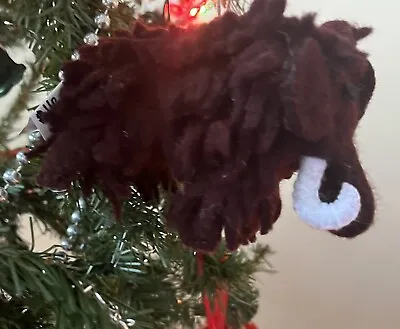 NWT Wooly Mammoth Ornament Hand Made Felt Silk Road Bazaar Fair Trade 3 X 4.5  • $13