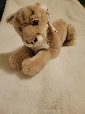 NWT Cabin Critters Plush Lying Mountain Lion Soft Plush Animal Realistic 14  Toy • $21.99