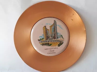 Vintage Copper Wall Plate-New City Hall Toronto/Fantasy Copperware LTD Canada • £37.06