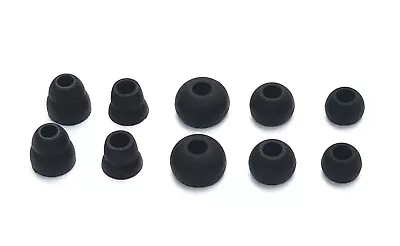 10 Pcs Multi-Sizes Soft  BLACK  Eargels/Buds For BEATS PowerBeats2 & Powerbeats3 • $7.35