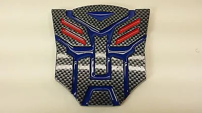 Carbon Blue 3D Autobot 4 Inch Transformers Emblem Badge Decal Car Stickers Truck • $12.99