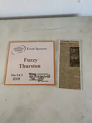 Vintage 2008 Fuzzy Thurston Green Bay Packers Event Sponsor Card & Bonus • $9.99