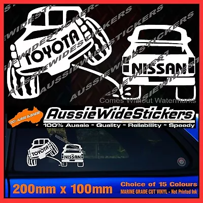 For HILUX LANDCRUISER Prado 4x4 Ute Accessories Stickers 200mm For Toyota PEE • $6.90