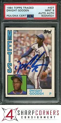 1984 Topps Traded #42t Dwight Gooden Rc Mets Psa 9 Dna Auto Auth • $76.51