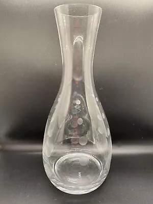 Vintage Mikasa Crystal CHEERS Dots Carafe/Decanter 10.5” • $17.99