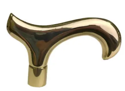 Brass Plain Smooth Derby Cane Head Handle Accessories ONLY For Wooden Walking • $17.10