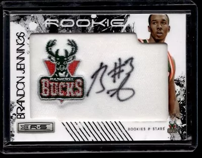 2009-10 Panini Rookies & Stars Brandon Jennings Rookie Auto 174/379 Milwaukee • $15