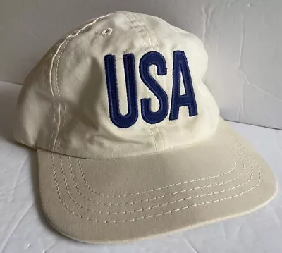 VTG Vintage Polo Sport Ralph Lauren Hat Made In USA Adjustable White • $85.47
