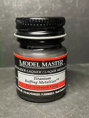 Testors Model Master Titanium -Buffing 1404 Metalizer .5 Oz.  *Very Rare* NOS • $19