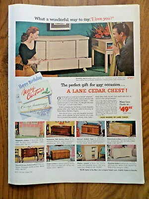 $3 • Buy 1952 Lane Cedar Hope Chest Ad The Perfect Gift For Any Occasion