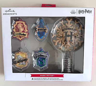 Hallmark Harry Potter 5  Miniature Christmas Tree Topper & 4 1.89  Mini Ornament • $18.95