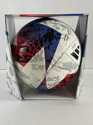 Adidas MLS OFFICIAL Match Ball 2023 24 Game Ball White Red Soccer HT9026 Size 5 • $59.99