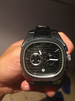 £13.50 • Buy Breil Milano Steel Chronograph. Black Leather Strap. Waterproof 