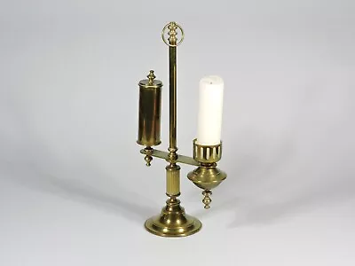 Vintage Brass Hurricane Candle Holder • $28.88