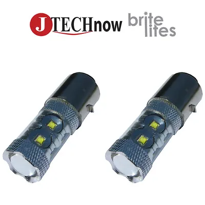 Jtech 2x H6 BA20D  60W High Power SMD LED Super Bright Xenon White Light Bulb • $22.99