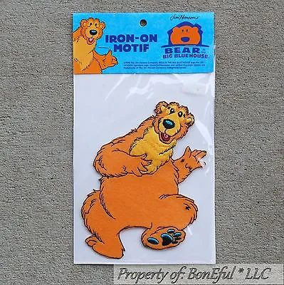 BonEful Boutique Disney Bear In The Big Blue House Fabric Iron On New L Applique • $10.64