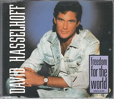 David Hasselhoff  CD-SINGLE FREEDOM FOR THE WORLD   ©   1990 • £7.18