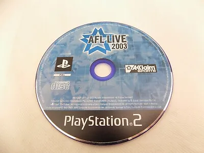 Mint Disc Playstation 2 PS2 AFL Live 2003 - Disc Only Free Postage IV – 194 • $3.92