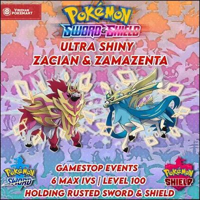 ✨ULTRA SHINY ZACIAN & ZAMAZENTA✨ | GAMESTOP/GAME EVENT | Pokemon Sword & Shield  • $4.99