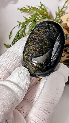 Polished Velvet Rainbow Obsidian Palmstone | Mexico | Obsidian Gemstone Specimen • $129