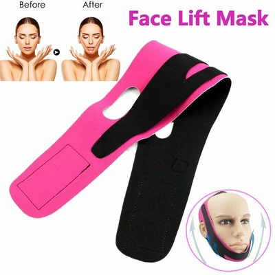 $4.95 • Buy Face Lift Up Mask Facial Slimming Strap Anti-Wrinkle Chin V-Line Lifting Firming