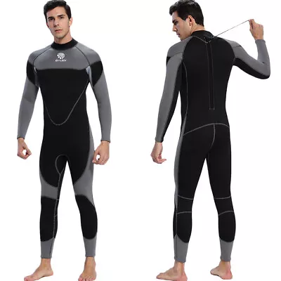 Men 3mm Neoprene Wetsuit Surfing Swimming Diving Suit  Suit B5F2 • $58.13