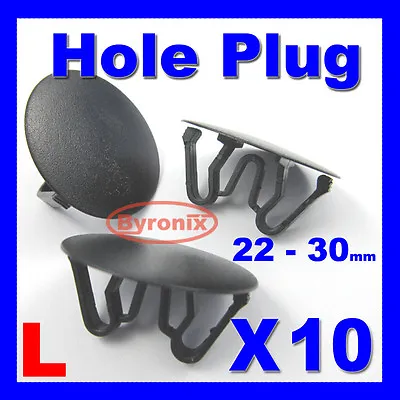 £2.69 • Buy Hole Plugs Plastic Blanking Grommet Trim Snap In Clips Kit Car Boat Bike Black L