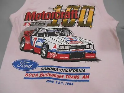 1984 Motorcraft 100 Racing Sears Point International Raceway Ford Shirt / Small • $30