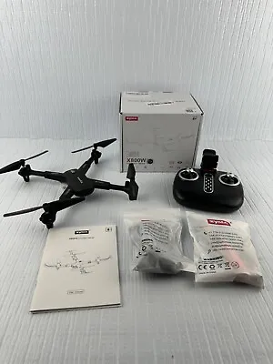 Syma X800W Black Remote Control Foldable Drone Quadcopter Ages 8+ With Manual • $50.99