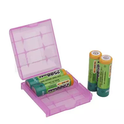 4x AA/AAA Battery Storage Box Organizer Battery Storage Holder Case 5 Color • $2.35