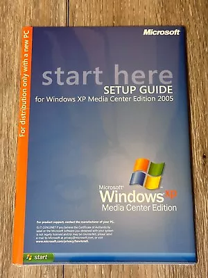 Windows XP Media Center Edition 2005 Setup Guide (Sealed) For PC Computer E1 • $115
