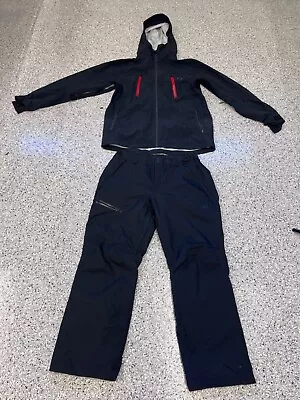 Oakley Jacket & Pants Mens XLarge Black Hoodie Zip Performance Fit Snowboard • $65.99