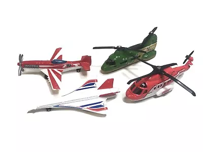 Matchbox Mattel Helicopter Plane Lot Mission Chopper Stunt Plane Jet 2001 - 2007 • $12.99