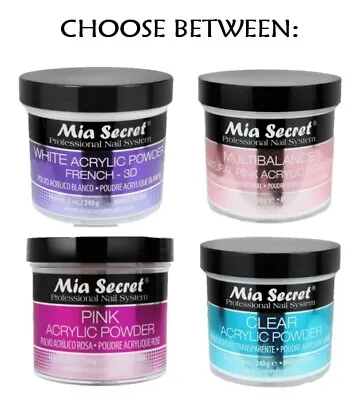 Mia Secret Professional Acrylic Nail Powder 8 Oz - CHOOSE YOUR COLORS • $28.45