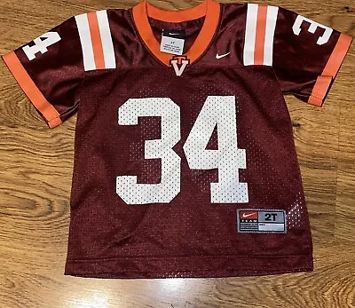 Nike Virginia Tech Hokies #34 Toddler Football Jersey Size 2T • $24.99