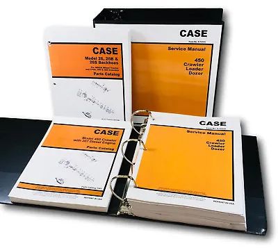 $80.72 • Buy Case 26 26B 26S Backhoe 450 Crawler 207 Diesel Engine Service Parts Manual Set