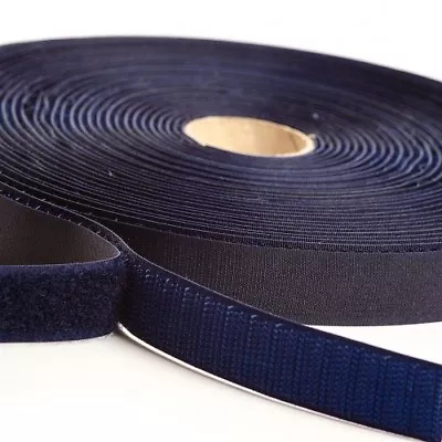 20MM 25MM NAVY BLUE HOOK LOOP OR BOTH ALFATEX® BRAND BY Velcro COMPANIES SEW ON • £4.19