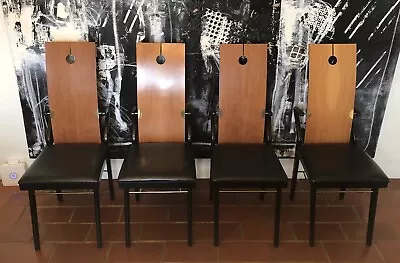 Rare Signed Pierre Cardin Dining Chairs (4) Circa 1970's Great Condition • $2400