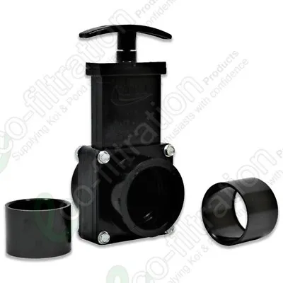 1.5 /43mm Valterra Slide Gate Valve Koi Fish Pond Tank Filter Pipe Fitting • £18.49