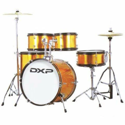 DXP 5 Piece Junior Drum Kit Gold Sparkle • $317.95