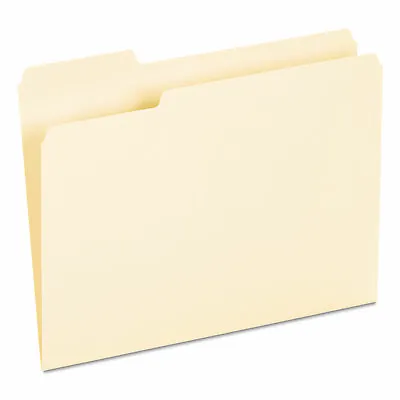UNIVERSAL Recycled Interior File Folders 1/3 Cut Top Tab Letter Manila 100/Box • $20.92