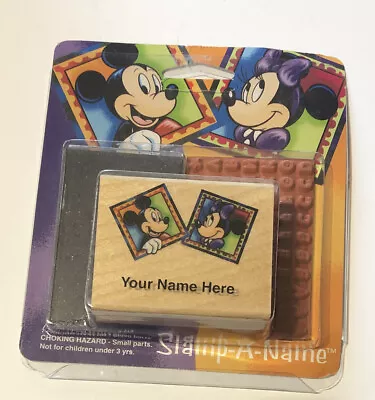 All Night Media Disney Mickey Minnie Mouse Stamp A Name Rubber Ink Pad Set • $9.99