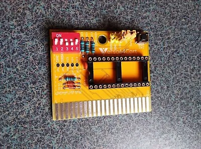 C64 Cart Versa64Cart Commodore 64 128 Fully Assembled Cartridge ORANGE • $20.49