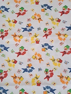 Vintage Easter Bunny 1 1/3 Yd X 44  Cotton Or Blend Sewing Fabric • $10.50