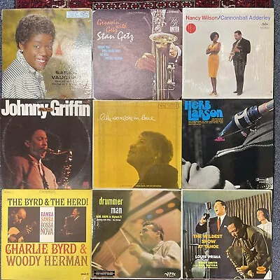 Vintage Jazz Vinyl Collection (9 LPs) 50s 60s Jazz Vinyl Lot • $50