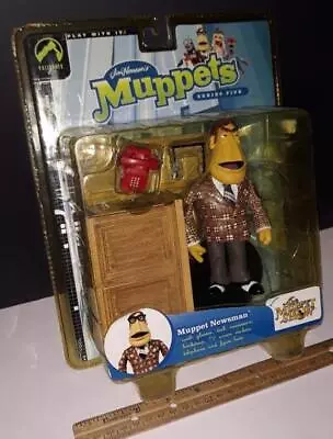 Muppets Newsman Palisades Action Figure Toy 2004 Series 5 Jim Henson Show • $37.05