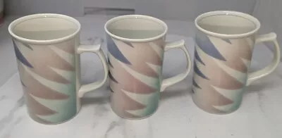 Mikasa Intaglio Fantazz Cups Lot Of 3 CAC64 Cappuccino Mug John Bergen • $35