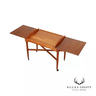 $1695 • Buy Stickley Vintage Cherry Expanding Bar Cart Server